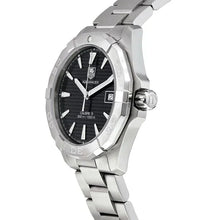 Load image into Gallery viewer, Tag Heuer Aquaracer Automatic Black Dial Silver Steel Strap Watch for Men - WAY2110.BA0928