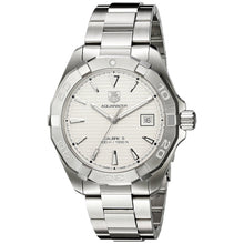 Load image into Gallery viewer, Tag Heuer Aquaracer Automatic White Dial Silver Steel Strap Watch for Men - WAY2111.BA0928