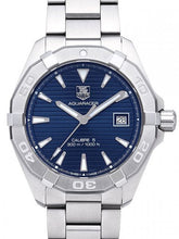 Load image into Gallery viewer, Tag Heuer Aquaracer Automatic Blue Dial Silver Steel Strap Watch for Men - WAY2112.BA0928