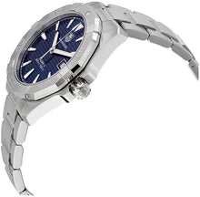 Load image into Gallery viewer, Tag Heuer Aquaracer Automatic Blue Dial Silver Steel Strap Watch for Men - WAY2112.BA0928