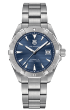 Load image into Gallery viewer, Tag Heuer Aquaracer Automatic Blue Dial Silver Steel Strap Watch for Men - WAY2112.BA0928