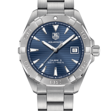 Load image into Gallery viewer, Tag Heuer Aquaracer Automatic Blue Dial Silver Steel Strap Watch for Men - WAY2112.BA0928