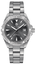Load image into Gallery viewer, Tag Heuer Aquaracer Automatic Anthracite Grey Dial Silver Steel Strap Watch for Men - WAY2113.BA0928