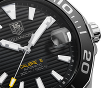 Load image into Gallery viewer, Tag Heuer Aquaracer Automatic Black Dial Silver Steel Strap Watch for Men - WAY211A.BA0928
