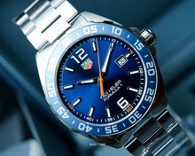 Load image into Gallery viewer, Tag Heuer Formula 1 Quartz Blue Dial Silver Steel Strap Watch for Men - WAZ1010.BA0842