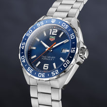 Load image into Gallery viewer, Tag Heuer Formula 1 Quartz Blue Dial Silver Steel Strap Watch for Men - WAZ1010.BA0842