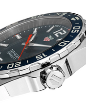 Load image into Gallery viewer, Tag Heuer Formula 1 Quartz Blue Dial Silver Steel Strap Watch for Men - WAZ1010.BA0842