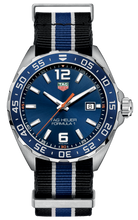 Load image into Gallery viewer, Tag Heuer Formula 1 Quartz Blue Dial Two Tone NATO Strap Watch for Men - WAZ1010.FC8197