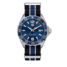 Load image into Gallery viewer, Tag Heuer Formula 1 Quartz Blue Dial Two Tone NATO Strap Watch for Men - WAZ1010.FC8197