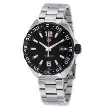 Load image into Gallery viewer, Tag Heuer Formula 1 Quartz Black Dial Silver Steel Strap Watch for Men - WAZ1110.BA0875