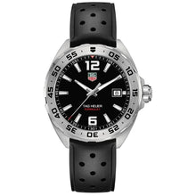 Load image into Gallery viewer, Tag Heuer Formula 1 Quartz Black Dial Black Rubber Strap Watch for Men -  WAZ1112.FT8023