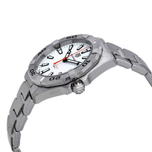 Load image into Gallery viewer, Tag Heuer Aquaracer Quartz White Dial Silver Steel Strap Watch for Men - WBD1111.BA0928