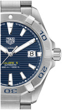 Load image into Gallery viewer, Tag Heuer Aquaracer Automatic Blue Dial Silver Steel Strap Watch for Men - WBD2112.BA0928