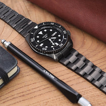 Load image into Gallery viewer, Seiko 5 Sports Automatic Black Dial Black Steel Strap Watch For Men - SRPD65K1