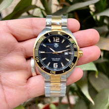 Load image into Gallery viewer, Tag Heuer Formula 1 Quartz Black Dial Two Tone Steel Strap Watch for Men - WAZ1121.BB0879