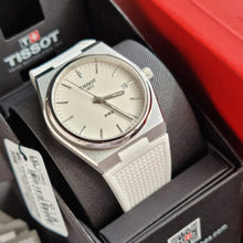 Load image into Gallery viewer, Tissot PRX 40 White Dial White Rubber Strap Watch For Men -  T137.410.17.011.00
