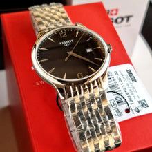 Load image into Gallery viewer, Tissot T Classic Tradition Chronograph Black Dial Silver Steel Strap Watch For Men - T063.617.11.057.00