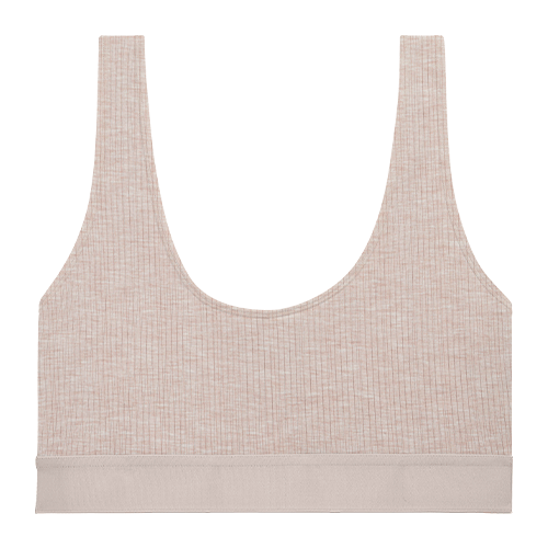 Whipped Bra Top in Sand