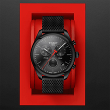 Load image into Gallery viewer, Tissot T Classic PR 100 Chronograph Black Dial Black Mesh Bracelet Watch For Men - T101.417.33.051.00