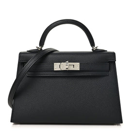 Epsom Mini Kelly Sellier 20 Black