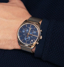 Load image into Gallery viewer, Tissot PR 100 Chronograph Blue Dial Silver Mesh Bracelet Watch for Men - T101.417.11.041.00