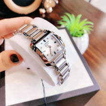Load image into Gallery viewer, Tissot T Wave Diamonds Mother of Pearl Dial Silver Steel Strap Watch for Women - T02.1.285.74