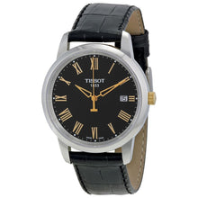 Load image into Gallery viewer, Tissot T Classic Dream Black Dial Black Leather Strap Watch for Men - T033.410.26.053.01