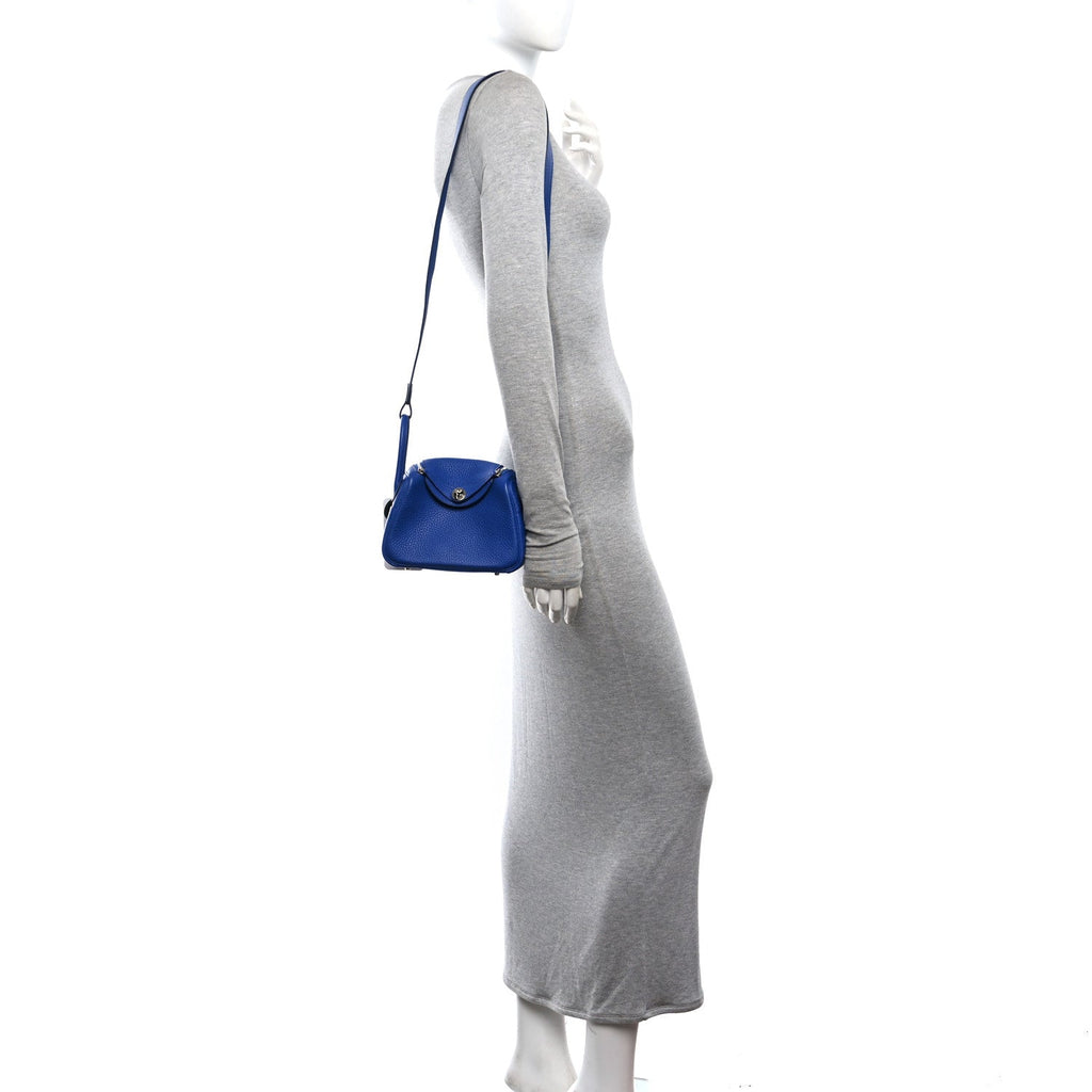 Taurillon Clemence Mini Lindy 20 Bleu Electrique