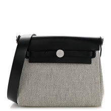 Load image into Gallery viewer, Military Toile Vache Hunter Herbag Zip Retourne 20 Ecru Black