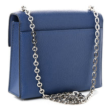 Load image into Gallery viewer, Chevre Mysore Mini Verrou Chaine Bag Bleu Agate