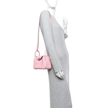 Load image into Gallery viewer, Taurillon Clemence Verso Mini Lindy 20 Rose Sakura Gris Perle