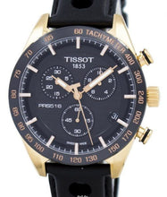 Load image into Gallery viewer, Tissot PRS 516 Chronograph Black Dial Black Leather Strap Watch For Men - T100.417.36.051.00