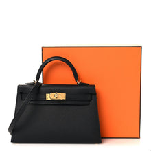 Load image into Gallery viewer, Epsom Mini Kelly Sellier 20 Black