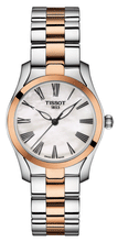 Load image into Gallery viewer, Tissot T Wave Mother of Pearl Dial Two Tone Steel Strap Watch For Women - T112.210.22.113.01