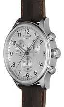 Load image into Gallery viewer, Tissot Chrono XL Silver Dial Brown Leather Strap Watch For Men - T116.617.16.037.00
