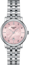Load image into Gallery viewer, Tissot T Classic Carson Premium Pink Dial Silver Steel Strap Watch for Women - T122.210.11.159.00