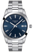 Load image into Gallery viewer, Tissot Gentleman Blue Dial Silver Steel Strap Watch For Men - T127.410.11.041.00