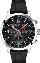 Load image into Gallery viewer, Tissot PRC 200 Chronograph Black Dial Black Rubber Strap Watch for Men - T114.417.17.057.00
