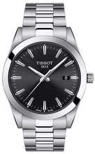 Load image into Gallery viewer, Tissot Gentleman Black Dial Silver Steel Strap Watch For Men - T127.410.11.051.00