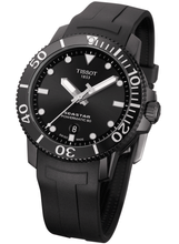 Load image into Gallery viewer, Tissot Seastar 1000 Powermatic 80 Black Dial Black Rubber Strap Watch For Men - T120.407.37.051.00