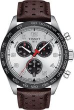 Load image into Gallery viewer, Tissot T Sport PRS 516 Chronograph Silver Dial Brown Leather Strap Watch for Men - T131.617.16.032.00