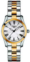 Load image into Gallery viewer, Tissot T Wave Lady White Mother of Pearl Dial Two Tone Steel Strap Watch For Women - T112. 210. 22. 113. 00
