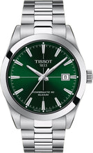 Load image into Gallery viewer, Tissot Gentleman Powermatic 80 Silicium Green Dial Silver Steel Strap Watch For Men - T127.407.11.091.01