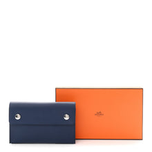 Load image into Gallery viewer, Epsom Hermesnap Wallet Bleu Navy