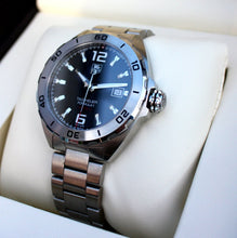 Load image into Gallery viewer, Tag Heuer Formula 1 Automatic Black Dial Silver Steel Strap Watch for Men - WAZ2113.BA0875