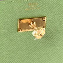Load image into Gallery viewer, Epsom Verso Kelly Wallet To Go  Vert Criquet Bleu Brume