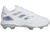 adidas Adizero Purehustle 3 Sis Bates Cloud White Silver Metallic Team Solar Yellow (GS)