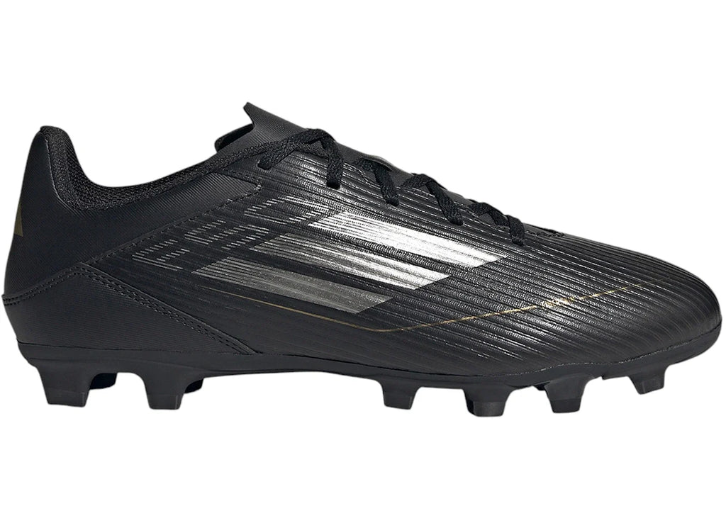 adidas F50 Club FG Core Black Iron Metallic Gold Metallic