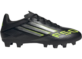 adidas F50 Club FG/MG Core Black Iron Metallic Lucid Lemon