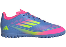Load image into Gallery viewer, adidas F50 Club Turf Blue Fusion Lucid Lemon Lucid Pink (Kids)